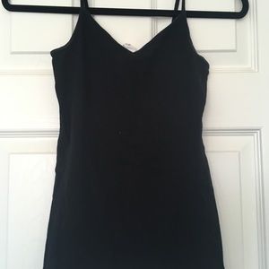 Black V-neck Tank